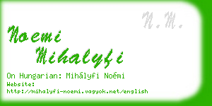 noemi mihalyfi business card
